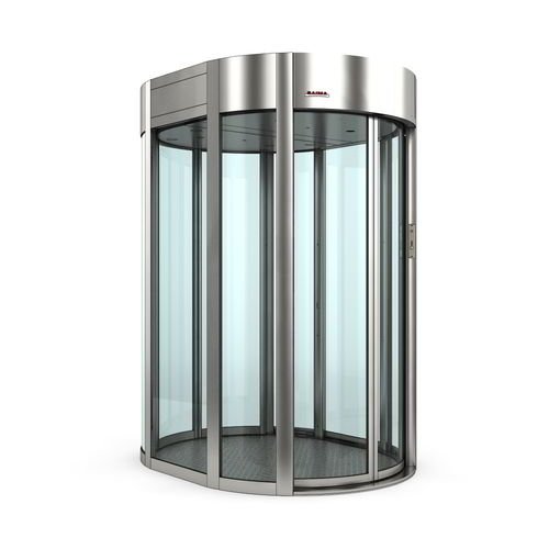 Gebogener Sicherheitsschleuse - EL - Saima Sicurezza SpA - für Zugangskontrolle / Glas