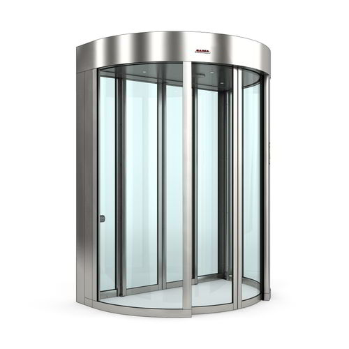 Gebogener Sicherheitsschleuse - Saima Sicurezza SpA - für Zugangskontrolle / Glas