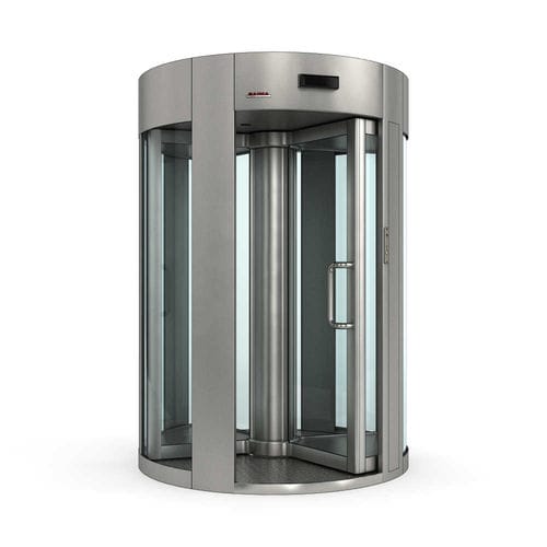 Eingangstür - Rotant IV - Saima Sicurezza SpA - Glas / Stahl / Dreh