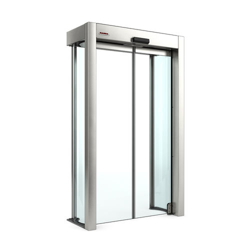 Eingangstür - Rotoslide V4 - Saima Sicurezza SpA - Glas / Schiebe / schwenkbar