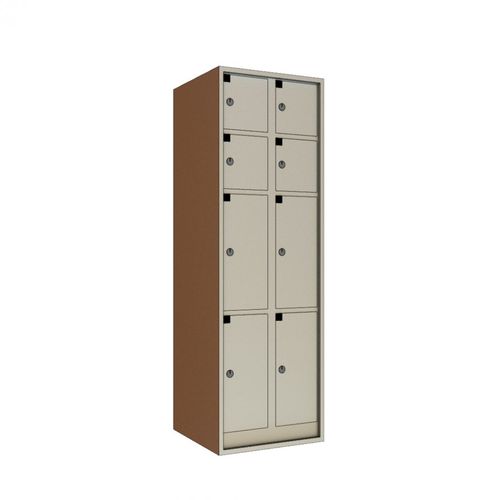 Stahl-Garderobenschrank - Saima Sicurezza SpA - mit Schlüssel / beige