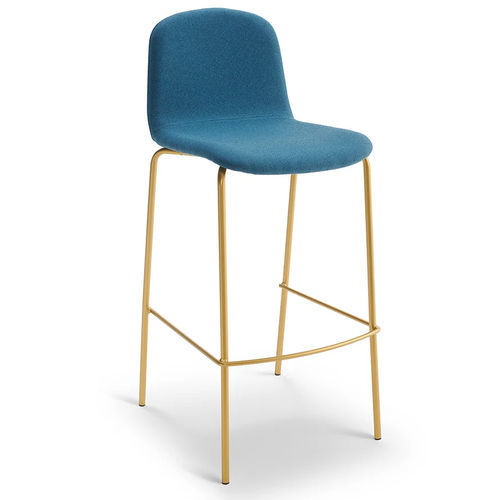 Moderner Barstuhl - Shape - Glam_ee by Emmeti - für den Innenraum / Stoff / Gestell aus gestrichenem Metall