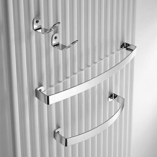 Moderner Garderobenhaken - BEND - ANTRAX - Messing / doppelt / für Badezimmer