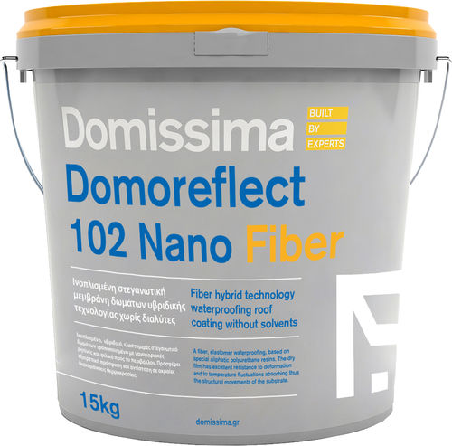Verstärkendes Flüssigabdichtungssystem - DOMOREFLECT 102 NANO FIBER - Domissima S.A. - für Schrägdach / für Schornstein / für Paneele