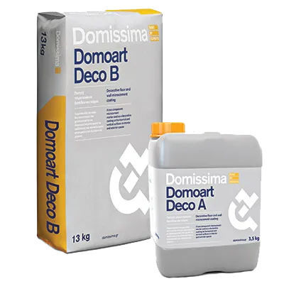 Selbstklebender Mörtel - DOMOART DECO - Domissima S.A. - für Beton / für Mauerwerk / für Estrich