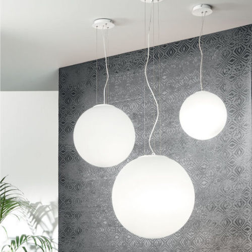 Hängelampe - AREA - Ondaluce - Metall / geblasenes Glas / modern