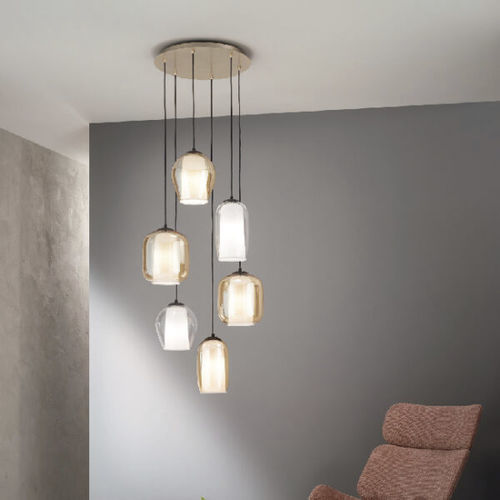 Hängelampe - BONNIE - Ondaluce - Metall / Glas / modern
