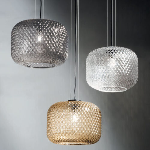Hängelampe - BRANDY - Ondaluce - aus lackiertem Metall / geblasenes Glas / modern