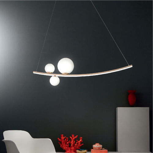 Hängelampe - ALTALENA - Ondaluce - aus lackiertem Metall / geblasenes Glas / modern