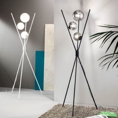Bodenlampe - COROLLA - Ondaluce - aus lackiertem Metall / geblasenes Glas / modern