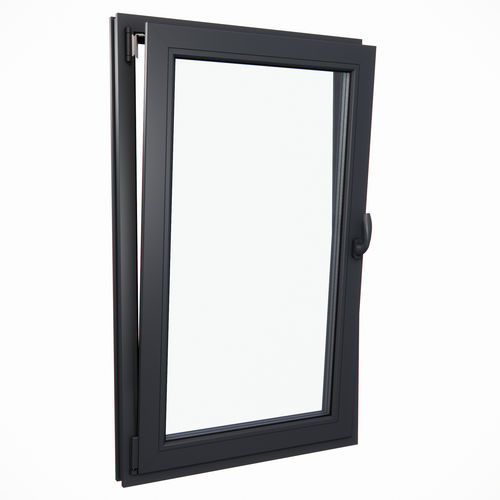 Aluminiumfenster - NORMCORE - PARITET LLC - aus uPVC / Dreh-Kipp / zweiflügelig