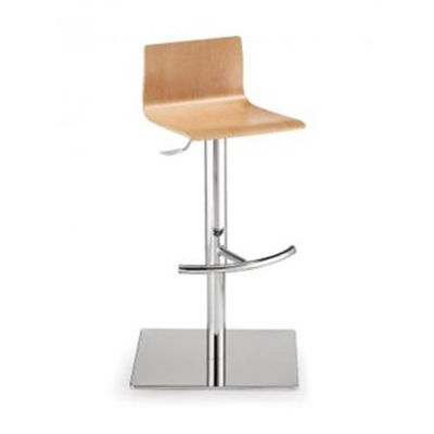 Moderner Hocker - BRIDGET 132 - COMERCIAL DE INDUSTRIAS REUNIDAS, S.A. - Holz / lackiertes Holz / Gestell aus Metall