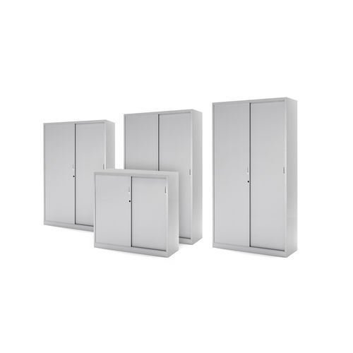 Hoher Aktenschrank - ORDER CM - COMERCIAL DE INDUSTRIAS REUNIDAS, S.A. - Stahl / Epoxid / mit Flügeltür