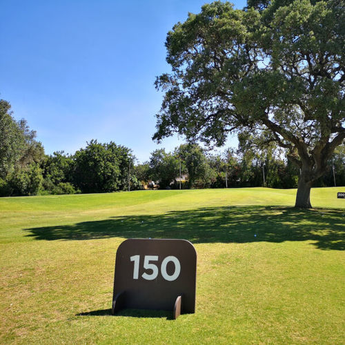 Bodenstehendes Schild - DRIVING RANGE - Floema - Recyclingkunststoff / upgecycelt / für Golfplatz