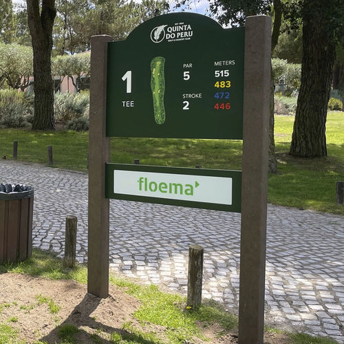 Verbundwerkstoff-Schild - CLASSIC TEE SIGN - Floema - Aluminium / HPL / Recyclingkunststoff
