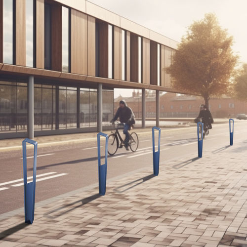 Modularer Fahrradunterstand - PLAZA - Floema - nachhaltig / Kunststoff / Metall