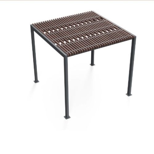 Stahlpergola - BELLA VISTA - Floema - Metall / Recyclingkunststoff / pulverbeschichteter Stahl