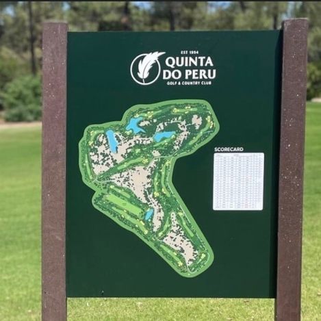 Infotafel für öffentliche Bereiche - GOLF COURSE MAP - Floema - für Golfparcours / für Außenbereich / Recyclingkunststoff