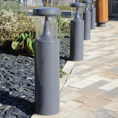 Leuchtpoller für Garten - TEAM - ECLATEC International - modern / Polycarbonat / Aluminiumguss
