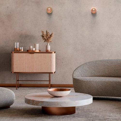 Moderne Wandleuchte - ROI - Robin Lamps - für den Innenraum / Glas / Messing