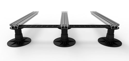 Kunststoffbefestigungssystem - CROSS JOIST - Exterpark - zur Außenraumgestaltung / für Boden / für Doppelböden