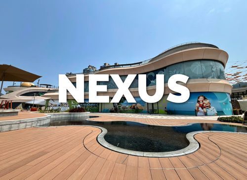 Holz-Terrassendiele - TECH NEXUS - Exterpark - Verbundwerkstoff / Polymer / beige