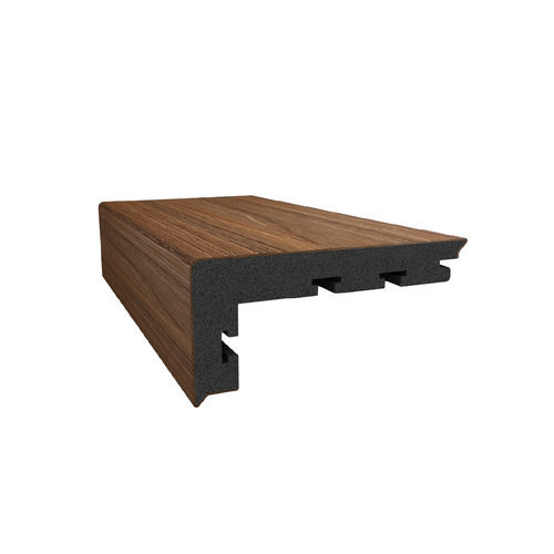Verbundholzterrassendiele - CUBE - Exterpark - braun / Clip-System / Holzoptik