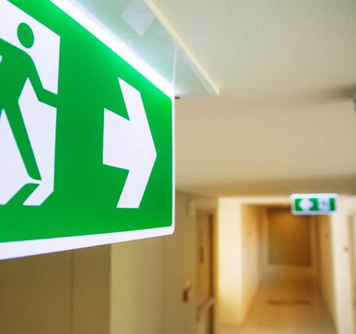 Notbeleuchtung für Aufbau - EXT-S - LICALUX LIGHTING - rechteckig / LED / Aluminium