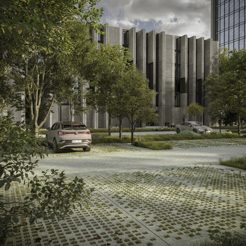 Betonpflasterstein - BRUTAL - Deer Concrete - für Außenbereich / für Terrasse / für Garten