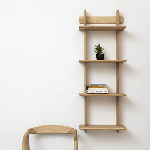 Wandregal - A - Pommier Furniture - skandinavisches Design / Eiche / Nussbaum