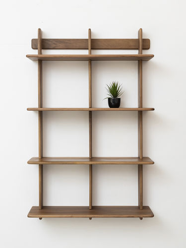 Wandmontiertes Regal - C - Pommier Furniture - skandinavisches Design / Eiche / Nussbaum
