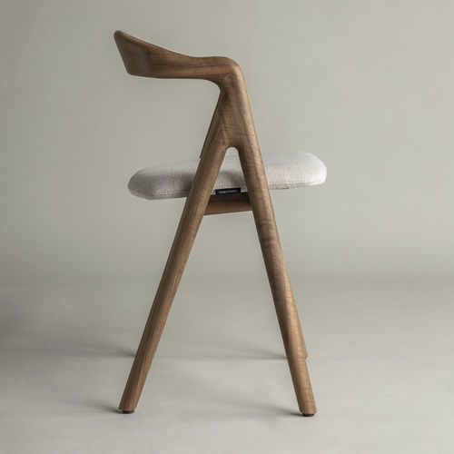 Moderner Stuhl - Garibaldi Comfort - Pommier Furniture - für den Innenraum / Stoff / Gestell aus Eiche