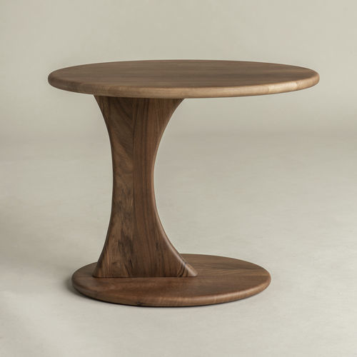 Moderner Nachttisch - Ellipse Small - Pommier Furniture - Eiche / Nussbaum / Gestell aus Eiche