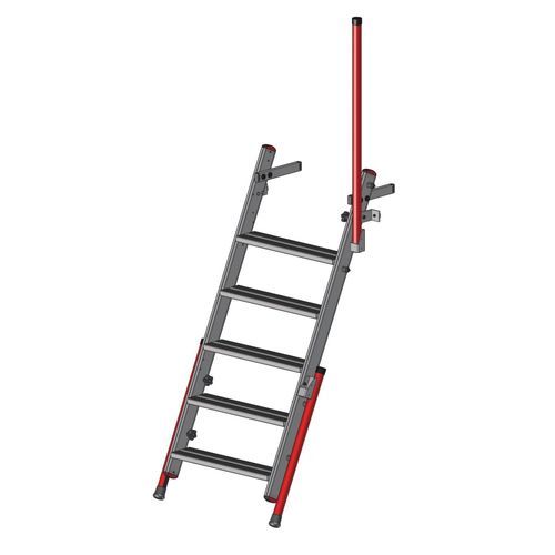 Professionelle Leiter / Arbeit - F8081000 series - FORTAL - teleskopisch / Anstell / Metall