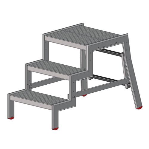 Stahl-Tritthocker - EPSA 230 - FORTAL - für Außenbereich / für den Innenbereich