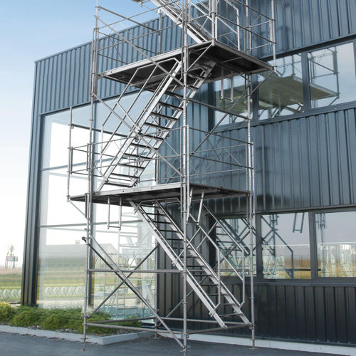 Holzgerüst - FORTEC  - FORTAL - Aluminium / Stahl / hoch
