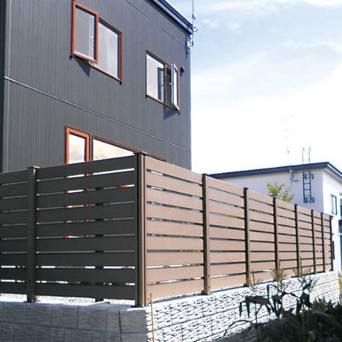 Lamellenzaun - Império Decks e Pergolas - für Wohnhaus / Holz / rechteckig