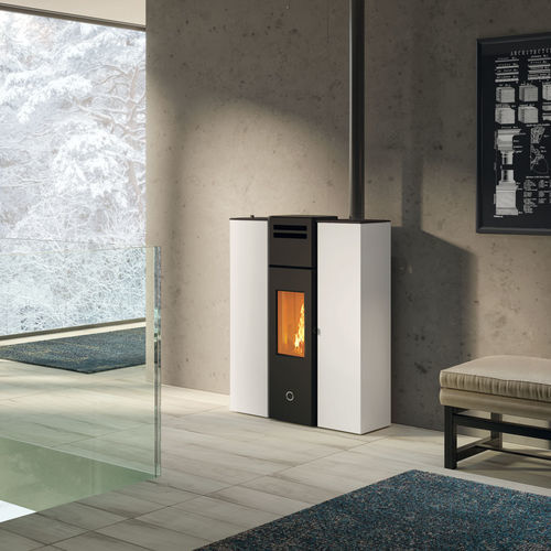 Pelletkaminofen - Cell80+ - EK63 - 5 kW...10 kW / 0 - 5 kW / freistehend