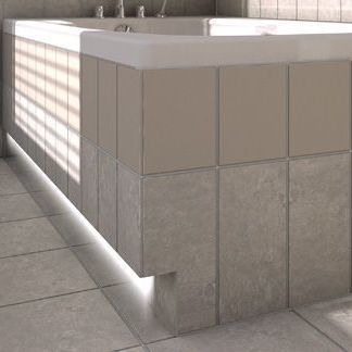 Rechteckige Badewannenverkleidung - TOP-TR series - LUX ELEMENTS - Stahl