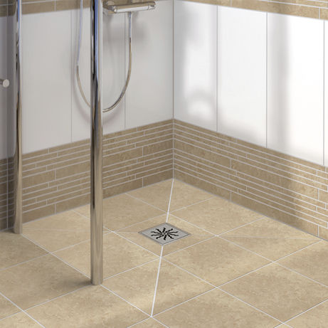 Rechteckige Duschwanne - TUB series - LUX ELEMENTS - fliesbar / zum Fliesen / bodengleich