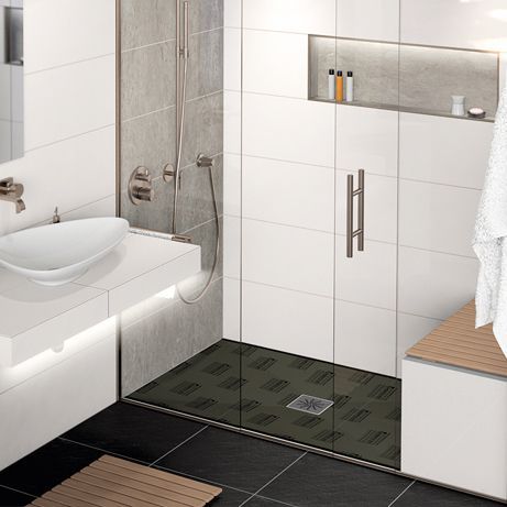 Rechteckige Duschwanne - TUB-BOL - LUX ELEMENTS - erhöht / bodengleich / Schaumstoff