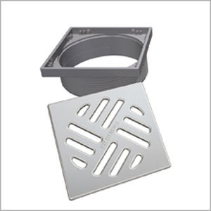 Siphongitter für Dusche - TUB-RA-S - LUX ELEMENTS - Edelstahl / ABS
