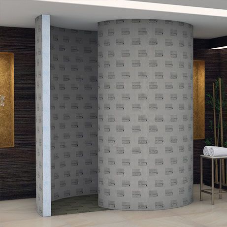 Schaumstoff-Dusche - RELAX-SD - LUX ELEMENTS - stationär / gebogen / für Wellnesscenter