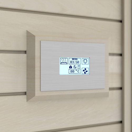 Einbauheizungsregler - INNOVA STAINLESS STEEL - Sawo - Fernbedienung / mit Touchscreen