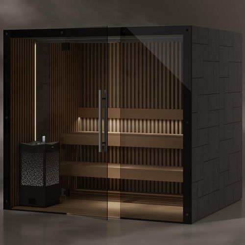 Sauna für Privatgebrauch - REFLECTION RIB - Tylö - für Gewerbegebrauch / Holz / Glas