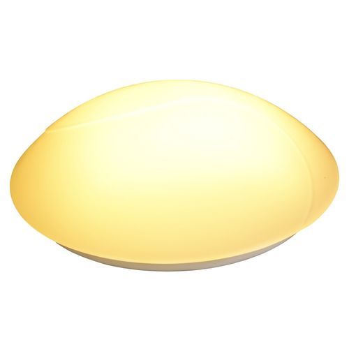 Moderne Deckenleuchte - 71012 - Eliga - rund / Milchglas / Stahl