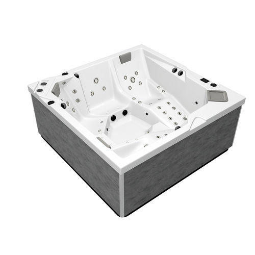 Whirlpool zum Aufstellen - OKA 5 ALMANDINE - Hanscraft - quadratisch / Fünfsitzer / Acryl