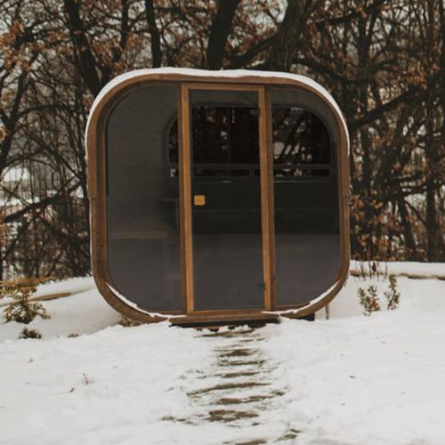 Sauna für Privatgebrauch - CUBE 160 - Hekla Saunas - für Gewerbegebrauch / Massivholz / Espenholz
