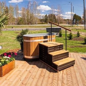Whirlpool zum Aufstellen - PREMIUM TINY FLOW - Kirami - oval / Zweisitzer / 1 Platz