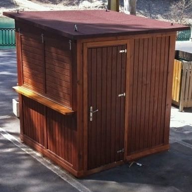 Kiosk für gewerbliche Nutzung - MALAGA - Maderas Menur - für Außenbereich / Holz / modular